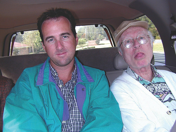 David Morris (Howard's son) and Howard Morris (Earnest T Bass)