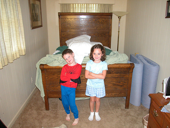 Andy's bedroom (the back porch)