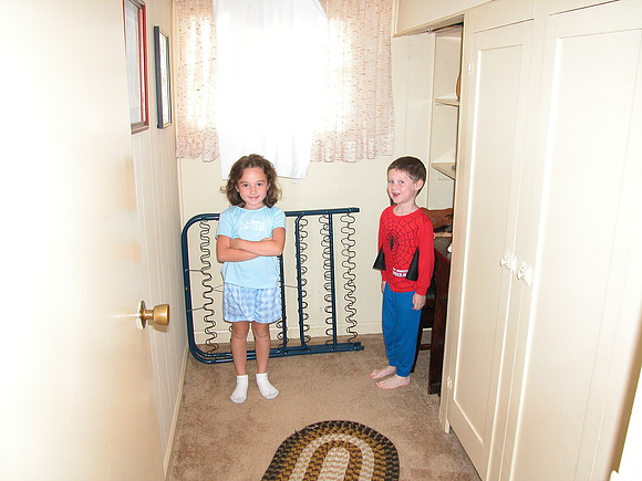 Andy's early childhood bed room (closet)